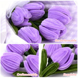Handmade Pipe Cleaner Flower Bouquet (Purple)
