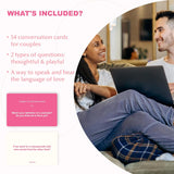 Couples Conversation Cards - Couple Card Game For Date Nights & Travel Adventures With 108 Prompts For Deeper Connection & Relationship, Great Gift For Couples, Anniversary & Valentines