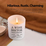 A Wise Doctor Once Wrote Candle Doctor Gifts Scented Candles For Home Office Jar Candles Dr Gift Sage Floral Lavender Scent Soy Wax Candles 9.5 Oz