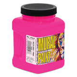 Chroma Acrylic Mural Paint for Interior and Exterior Murals - Lightfast, Mixable, Hard-Wearing Vibrant Pigment, 16 oz Sizzling Pink (2513)