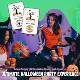 Spooky Halloween Party Games For Adults, Pumpkin Halloween Scratch Off Cards -50Pcs, Party Supplies For Small Business Favors - B03
