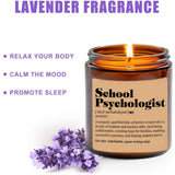 Psychologist Definition Candle - Funny Gift For School Psychologist Appreciation - Thank You Office