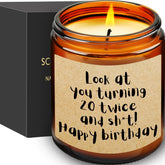 40Th Birthday Gifts For Women, Men, 1985 Forty Birthday Candle Gift, Happy 40Th Birthdays Decorations For Her Him, Funny 40 Years Old Gift Ideas, Bday Gifts For Friend, Sister, Brother- Scented Candle