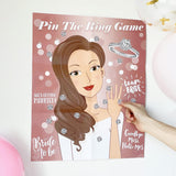 Pin The Ring On The Bride Game, 40 Guests Bridal Shower Bachelorette Party Decorations Games