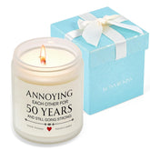 50Th Wedding Anniversary Couple Gifts, Happy 50 Year Aniversario Candle Gifts For Parents, 50Th Wedding Anniversary Decorations, Husband, Wife, Him, Her, Friends, Handmade