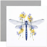 Old English Co. Dragonfly Card For Birthday - Painted Botanical Wildlife Card - Birthday Dragonfly Greeting Card For Daughter, Sister, Mum, Nan - Birthday Card For Her | Blank Inside With Envelope
