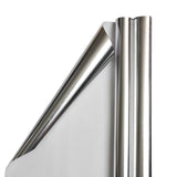 Gift Wrap - Metallic Wrapping Paper - 50 Sq Ft - Silver Foil - 2 Rolls/Pack