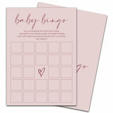 Minimalism Baby Bingo Game, 25 Sets Guess Gift Bingo Game Cards, Boy Girl Gender Neutral Baby Shower Decorations Supplies-C02