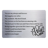 When I Say I Love You More Stainless Steel Insert Card - Anniversary Sentimental Gifts For Boyfriend Or Girlfriend,I Love You Card Romantic Gifts For Him Or Her… (Silver-5)