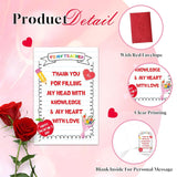 Happy Valentine'S Day Cards For Teacher -Teacher Valentines Greeting Cards Teachers Valentine'S Gifts Cards From Students Thank You Teacher Valentine'S Day Gifts Card With Envelopes