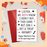 Valentines Day Gifts For Dog Mom - Cute Dog Lovers Gifts For Women, Her, Girlfriend, Wife - Funny Puppy Card From Friend, Family - Greeting Card