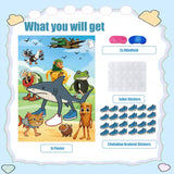 Italian Brainrot Party Game, Pin The Tail Party Game Set With 24 Stickers And And 2 Blindfolds, Tralalero Birthday Party Supplies Decorations For Girls Boys?Tralalero Tralala?
