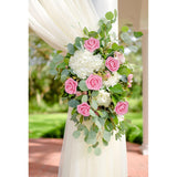 Pink Glitter Roses 30Pcs Pink Roses Artificial Flowers With Glitter 2.56" Artificial Roses With Stems Fake Pink Roses For Baby Shower Decorations Flower Centerpieces For Table (Pink)