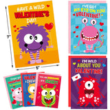 Valentines Day Cards Valentine Cute Greeting Card With Envelopes For Kids Holiday Gift School Classroom Exchange Supplies Party Favors 12Pcs