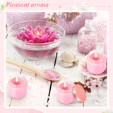 24 Pcs Mini Mason Jar Candles Bulk 4 Oz Scented Wax Candles Gift Small Soy Scented With Lid Valentines Day Party Decoration For Birthday Baby Shower Wedding, Freesia, Jasmine, Lavender(Pink)