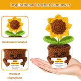Valentines Day Gifts For Her Sister Birthday Gifts From Sister Emotional Support Crochet Sunflower Gifts For Women Friends