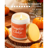 Fall Scented Candle For Home, Pumpkin Cookie 7.05 Oz 40 Hour Burn Time, Long Lasting Soy Jar Candle, Gifts For Christmas, Halloween, Mother'S Day, Inspirational Gifts For Women, Aromatherapy