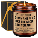 Candle - Reading Gifts For Book Lovers Women - Bookish Decor, Dark Romance Readers, Book Lover Gifts For Women - Funny Valentines Day, Birthday Present For People Who Like To Read, Bookworm, Nerd