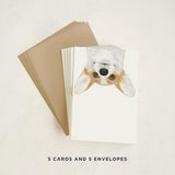 Corgi Dog Greeting Cards – 5 Pack Of Folded 5X7 Blank Greeting Cards On Paper With Matching Envelopes | All Occasion Stationery Set For Valentine'S, Birthdays, Thank You, Congratulations Notes