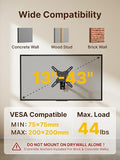 Full Motion Swivel TV Wall Mount Bracket for 27-42 Inch LCD LED TVs Articulating Heavy Duty