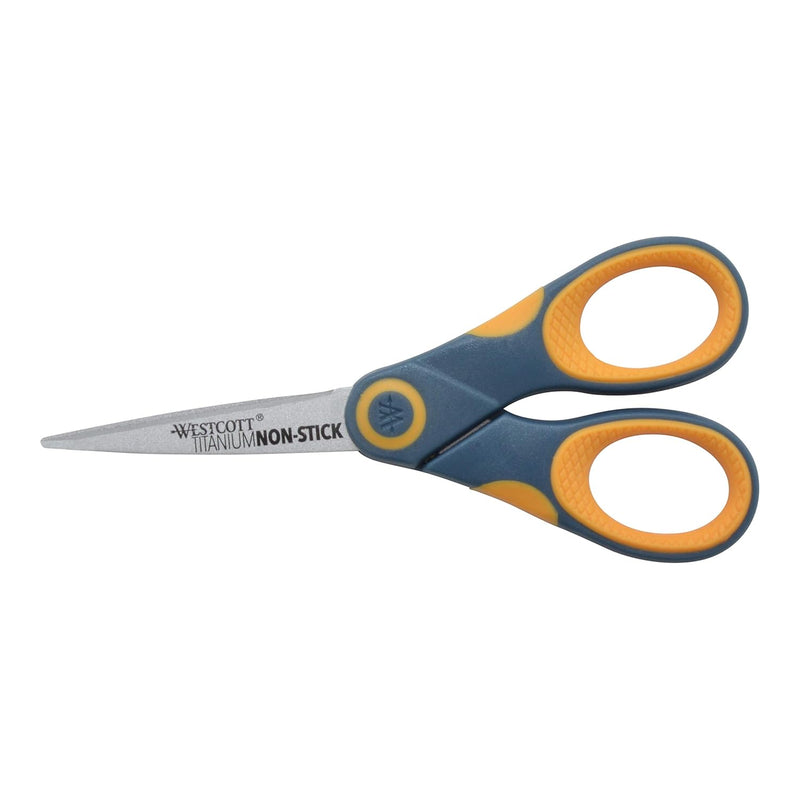 Westcott 14881 5-Inch Non-Stick Titanium Scissors For Office And Home,