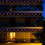 Christmas Decorations 380 Led Christmas Lights 8 Modes Half-Round Extenable String Lights For Xmas New Year Patio Yard I