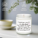 Friend Gifts For Women, Friend Birthday, Friendship Gifts For Women Soul Sister Bestie, Handmade Lavender Natural Soy Wax Candle (7Oz)