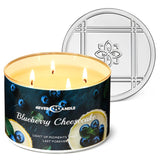 4Ever Scented Candles | 4-Wick 18Oz Soy Wax Candle | Up To 50Hrs Clean Burn | Aromatherapy Candles For Home Scented | Gifts For Women & Mom, Blueberry Cheesecake