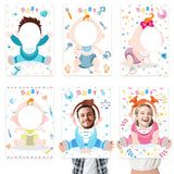 6 Pcs Baby Shower Games Feed Me Baby Shower Games,Game Party Background For Funny Bridal Party,Gender Reveal Game Supplies