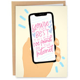 Funny Valentine'S Day Card For Him Her | Best On The Internet Online Dating App Card For Men Women | Romantic I Love You Anniversary Cards For Boyfriend Girlfriend Husband Wife