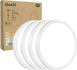 4 Pack 7 Inch LED Flush Mount Ceiling Lights 1500LM Adjustable White Fixtures
