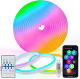 16.4Ft Smart RGB IC Neon Rope Light App Remote Music Sync Waterproof DIY Strip Lights