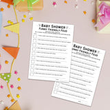 Baby Shower Card Game (Funny-Feud)