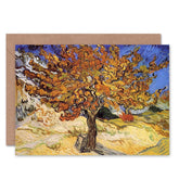 Vincent Van Gogh Mulberry Tree 1889 Old Master Blank Greetings Card