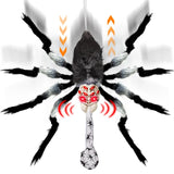 31" Giant Spider Animatronics Halloween Hanging Decorations with Spider Egg