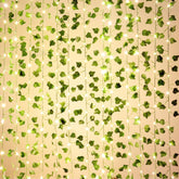 168 Ft Artificial Ivy Garlands With 400 Led /132Ft String Light Fake Vines For Bedroom Decor Ivy Leaves Greenery Faux Hanging Plants Green Flowers Decor For Home Kitchen Garden Office Wedding Wall
