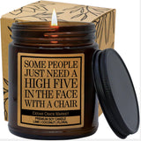 Some People Just Need A High Five In The Face With A Chair, Funny Candles For Women Or Men, Best Friend Candle, Best Friend, Friendship Gifts, Relaxing, Funny Gifts, Mother'S Day, Bestie