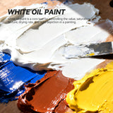Titanium White Oil Paint, 3 * 50 Ml Largetubes, Professional Oil Based Paint With High Saturation, Creamy Texture, And Consistency,Art Supplies For Artists, Students, Beginners