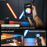 2 Pack K60 RGB LED Video Light Sticks Handheld 360 RGB Tube Light Wand with App Control