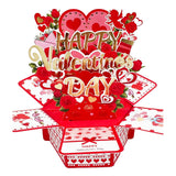3D Pop-Up Valentine’S Day Card – Valentine’S Day Gift With Hexagon 3D Pop-Up Design, Luxury Cardstock & Quality Envelope