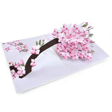 Cherry Blossom Pop-Up Birthday Card, Mothers Day Card, Get-Well Card, Anniversary Card, Valentines Day Card, All Occasions
