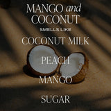 Mango And Coconut Scented Soy Candles – Pineapple, Mango, Orange, Peach, Coconut Milk, Sugar – Fresh Tropical Aroma – 50 Hour Burn – 12Oz Tinted Glass Jar For Home Decor