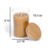 Beethelight Beeswax Jar Candle - 100% Pure Usa Bees Wax In Glass Container - 33 Hours Burn Time - All Natural 100% Pure Beeswax & Lavender Essential Oil Candle - Handmade Decorative Jar Candle