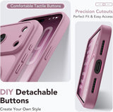 Magnetic Shockproof Phone Case for iPhone 18 Pro and iPhone 17 Pro Blackcurrant Protective Cover MagSafe Compatible Matte Finish Drop Protection