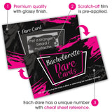 Bachelorette Party Scratch Off Dare Cards Games - 52 Funny & Naughty Dares Cards As Ultimate Bachelorette Party Supplies & Decorations