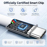 3 Pack 6FT 60W USB C to USB C Cable PD 3.0 Fast Charging Cord for iPhone Samsung