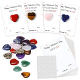 40 Set Christian Valentine'S Day Cards Religious John 3: 16 Greeting Cards With Heart Stones Keepsake Valentine Exchange Gifts For Party Favors