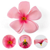 , 100 Pack Pink Plumeria Frangipani Flower Heads Artificial Flowers Head For Diy Crafts Wreath Garland Home Wedding Party Decor