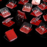 100 Pieces Self Adhesive Wall Clips, Christmas Light Clips Tapestry Sticky Spring Hangers Wall Clip Double Side Adhesive For Hanging Poster Photo Office Halloween Christmas Decoration(Clear)