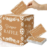 51Pcs Cielito Lindo Diaper Raffle Box Set Game Box With Ticket Platos De Barro Terracotta Flower Game Kit For Baby Shower Party Decoration